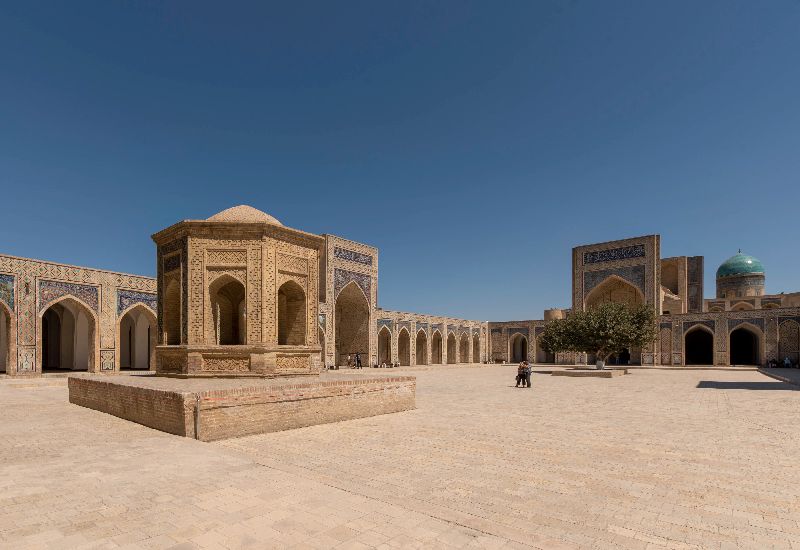 Innenhof der Kalon Moschee in Bukhara Usbekistan