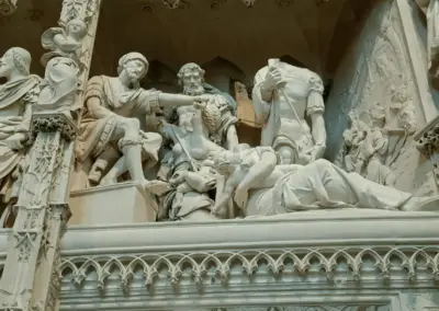 Szene aus Chormauer Kathedrale Chartres