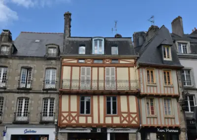 Fachwerkhäuser in Altstadt von Quimper