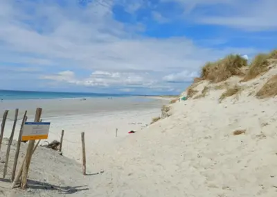 Aussicht von Düne Strand Tronoën